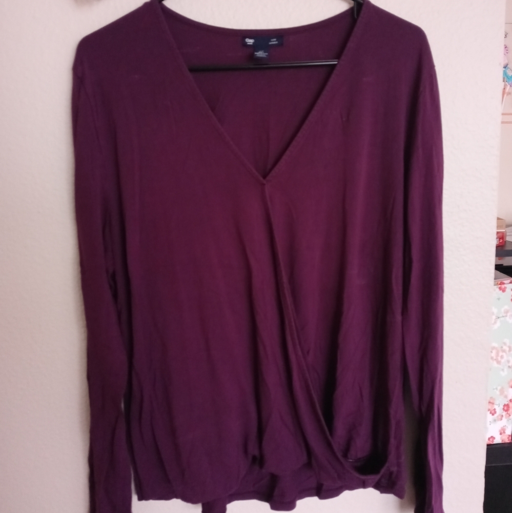 Dark purple long sleeve shirt
